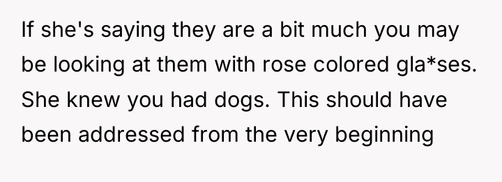 If she's saying they are a bit much you may...
