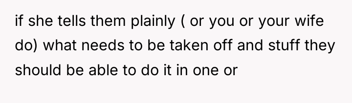 if she tells them plainly ( or you or your...