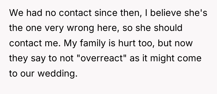 We had no contact since then, I believe she's the...