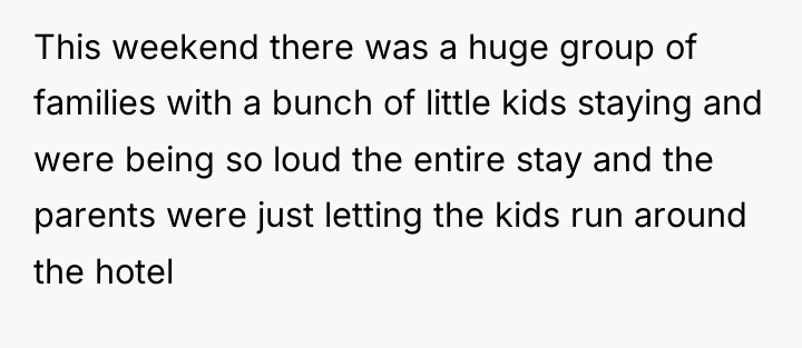 This weekend there was a huge group of families with...