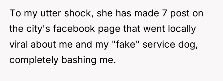 To my utter shock, she has made 7 post on...