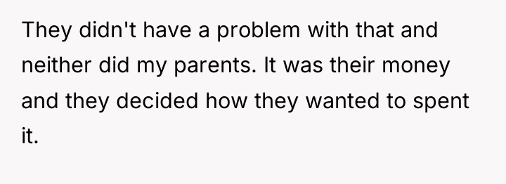 They didn't have a problem with that and neither did...