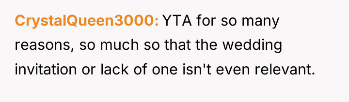 CrystalQueen3000 YTA for so many reasons, so much so that...