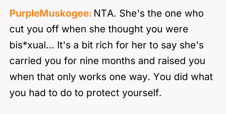 PurpleMuskogee NTA. She's the one who cut you off when...