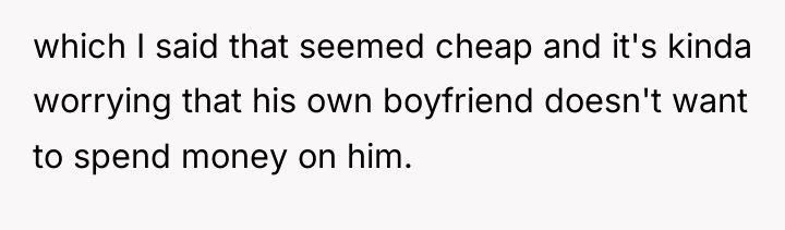 which I said that seemed cheap and it's kinda worrying...
