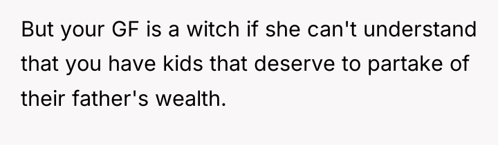 But your GF is a witch if she can't understand...