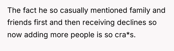 The fact he so casually mentioned family and friends first...
