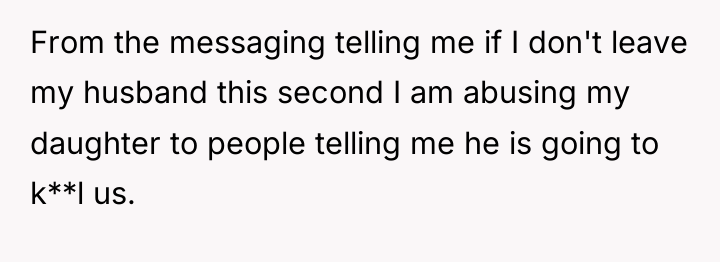From the messaging telling me if I don't leave my...