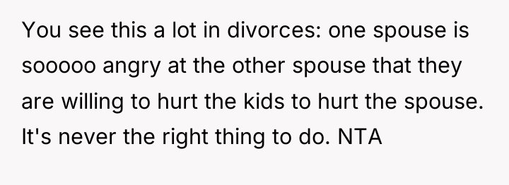 You see this a lot in divorces: one spouse is...
