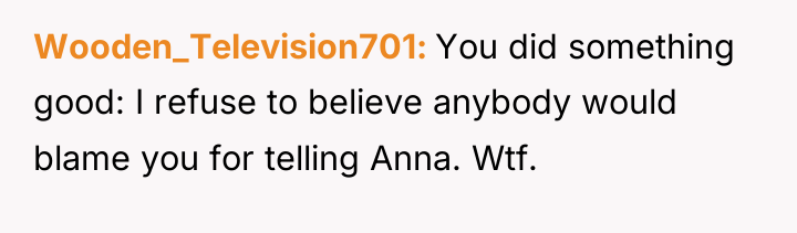 Wooden_Television701 You did something good: I refuse to believe anybody...