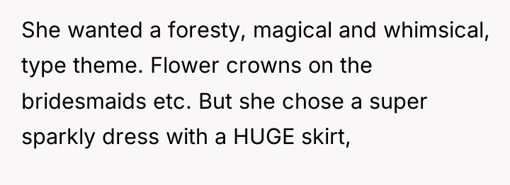 She wanted a foresty, magical and whimsical, type theme. Flower...
