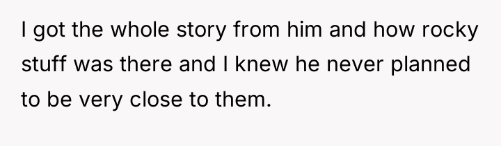 I got the whole story from him and how rocky...