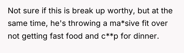 Not sure if this is break up worthy, but at...
