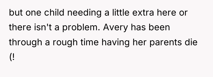 but one child needing a little extra here or there...