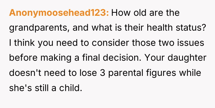 Anonymoosehead123 How old are the grandparents, and what is their...