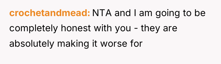crochetandmead NTA and I am going to be completely honest...