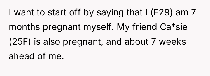 I want to start off by saying that I (F29)...
