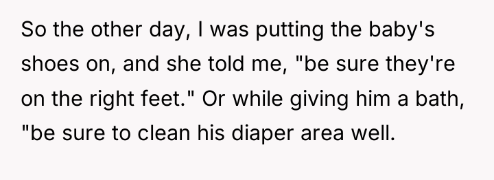 So the other day, I was putting the baby's shoes...