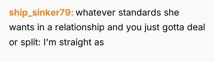 ship_sinker79 whatever standards she wants in a relationship and you...