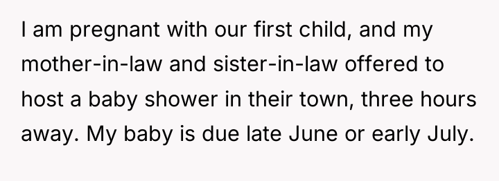 I am pregnant with our first child, and my mother-in-law...