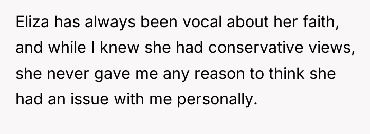 Eliza has always been vocal about her faith, and while...