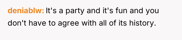 deniablw It's a party and it's fun and you don't...