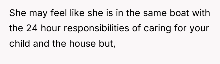 She may feel like she is in the same boat...