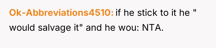Ok-Abbreviations4510 if he stick to it he " would salvage...