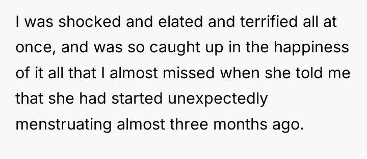 I was shocked and elated and terrified all at once,...
