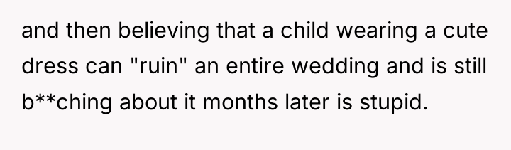 and then believing that a child wearing a cute dress...