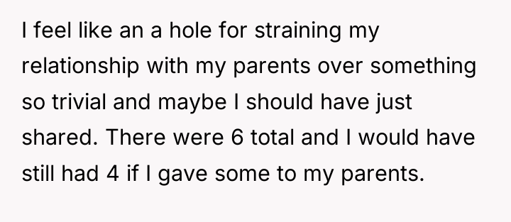 I feel like an a hole for straining my relationship...