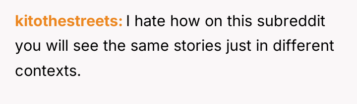 kitothestreets I hate how on this subreddit you will see...