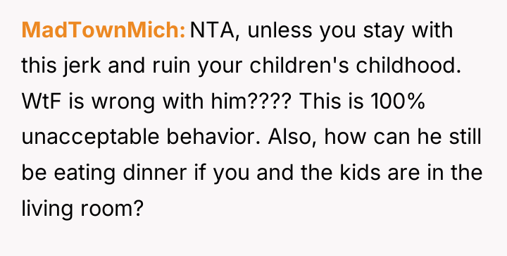 MadTownMich NTA, unless you stay with this jerk and ruin...
