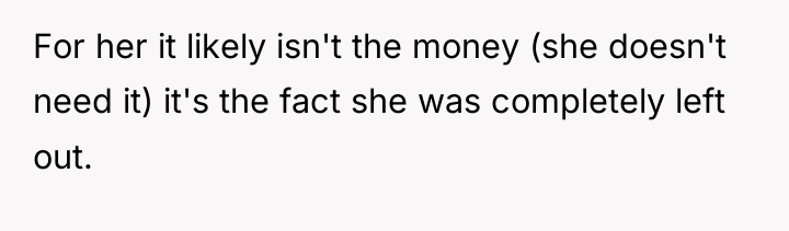 For her it likely isn't the money (she doesn't need...