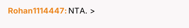 Rohan1114447 NTA. >
