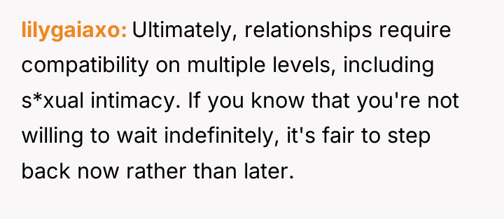 lilygaiaxo Ultimately, relationships require compatibility on multiple levels, including s*xual...