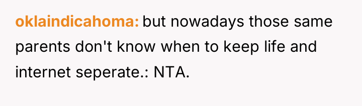 oklaindicahoma but nowadays those same parents don't know when to...