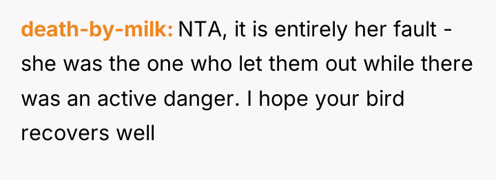 death-by-milk NTA, it is entirely her fault - she was...