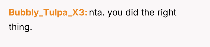 Bubbly_Tulpa_X3 nta. you did the right thing.