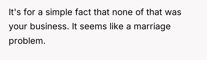 It's for a simple fact that none of that was...