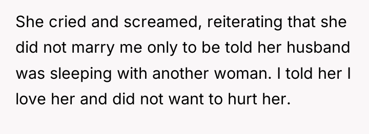 She cried and screamed, reiterating that she did not marry...