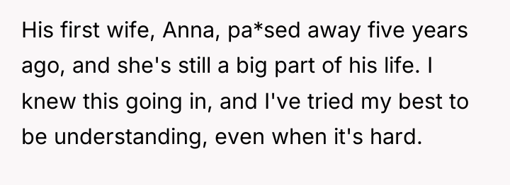 His first wife, Anna, pa*sed away five years ago, and...