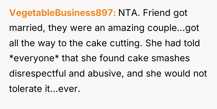 VegetableBusiness897 NTA. Friend got married, they were an amazing couple...got...