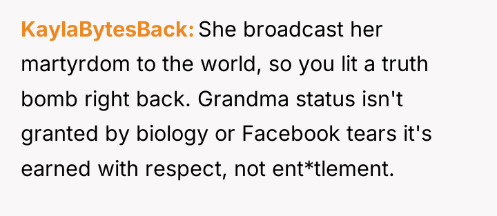 KaylaBytesBack She broadcast her martyrdom to the world, so you...