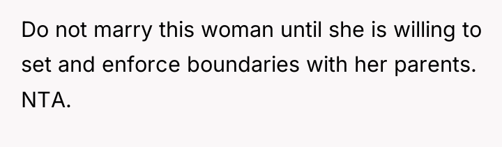 Do not marry this woman until she is willing to...
