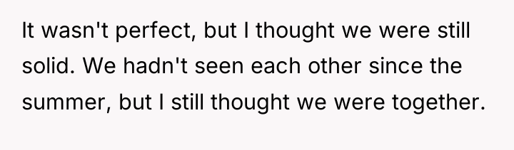 It wasn't perfect, but I thought we were still solid....
