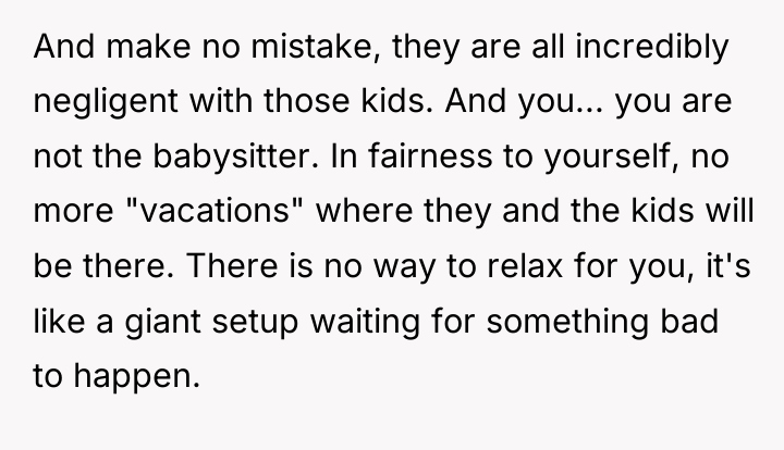 And make no mistake, they are all incredibly negligent with...