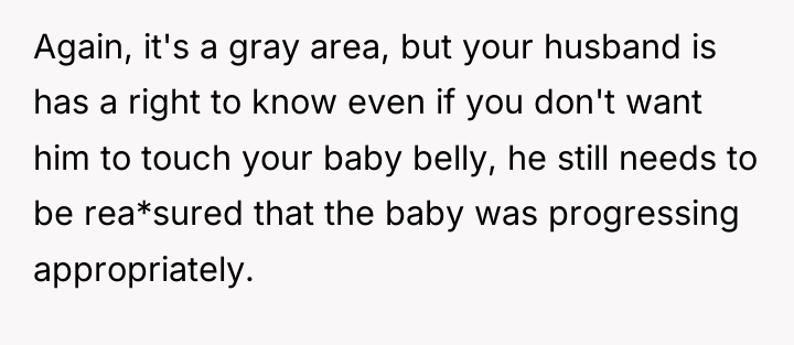 Again, it's a gray area, but your husband is has...