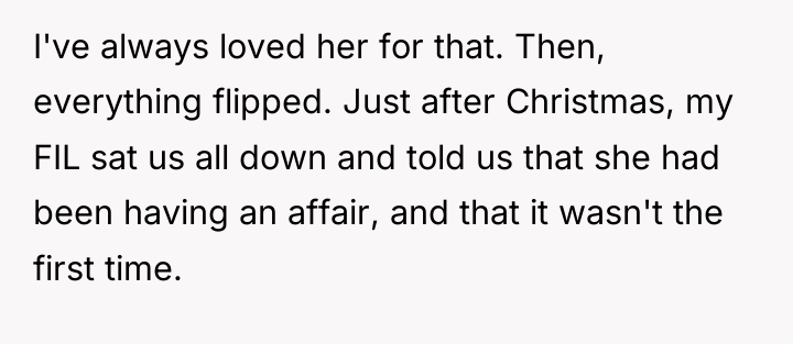 I've always loved her for that. Then, everything flipped. Just...