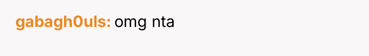 gabagh0uls omg nta